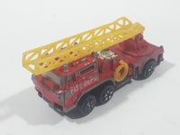 Vintage PlayArt Fire Engine Ladder Truck Red Die Cast Toy Car Rescue Emergency Vehicle - Made in Hong Kong