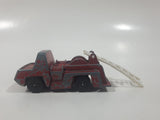 Vintage PlayArt Fire Engine Ladder Truck Red Die Cast Toy Car Rescue Emergency Vehicle Made in Hong Kong