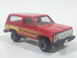 Vintage 1979 Kidco Ford Bronco Red Die Cast Toy Car Vehicle Made in Hong Kong