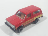 Vintage 1979 Kidco Ford Bronco Red Die Cast Toy Car Vehicle Made in Hong Kong