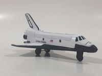 Vintage Zee Toys A207 Nasa Space Shuttle White Die Cast Toy Spacecraft Vehicle with Opening Top