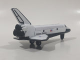 Vintage Zee Toys A207 Nasa Space Shuttle White Die Cast Toy Spacecraft Vehicle with Opening Top