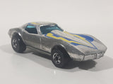 Vintage 1976 Hot Wheels Super Chromes Corvette Stingray Chrome Die Cast Toy Car Vehicle Hong Kong