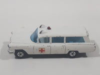 Vintage Lesney Superfast Matchbox Series No. 54 S&S Cadillac Ambulance White Die Cast Toy Car Vehicle