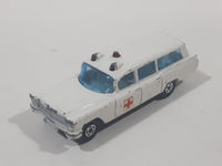 Vintage Lesney Superfast Matchbox Series No. 54 S&S Cadillac Ambulance White Die Cast Toy Car Vehicle