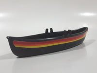Vintage 1983 Buddy L Canoe Boat Black Plastic Toy