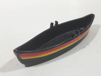 Vintage 1983 Buddy L Canoe Boat Black Plastic Toy