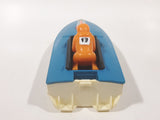 Vintage 1978 Tomy Speed Boat #8 Blue and White Plastic Toy Vehicle No Motor