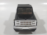 Vintage 1979 Buddy L Z37 Pickup Truck Black Pressed Steel Die Cast Toy Car Vehicle with Opening Hood