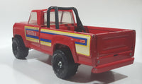 Vintage Tonka 11062 Pickup Truck Red 14 1/2" Long Pressed Steel Die Cast Toy Car Vehicle with Opening Tail Gate