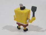 2021 McDonald's Viacom SpongeBob SquarePants Sailor with Burger Flipper 2 1/4" Tall Toy Figure