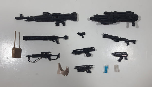 Mixed Lot of 13 Star Wars Guns, Rifles, and Accessories