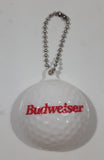 Budweiser White Golf Ball Shaped Plastic Beer Bottle Opener Key Chain