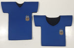 Argentine Football Association AFA Blue Soccer Football Jersey Shirt Shaped Foam Can and Beer Cooler Drink Koozie Set of 2