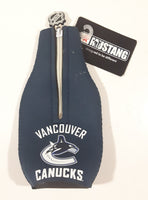 Mustang Brand NHL Ice Hockey Vancouver Canucks Zippered Foam Beer Bottle Cooler Drink Koozie New with Tags