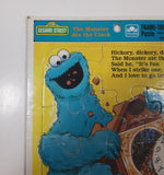 Vintage 1989 Golden CTW Sesame Street The Monster Ate The Clock Frame Tray Puzzle
