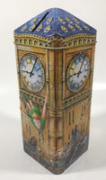 Churchill's Peter Pan Big Ben Clock 3D Metal Tin Coin Bank Collectible