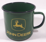 John Deere Green Enamel Metal Coffee Mug Cup
