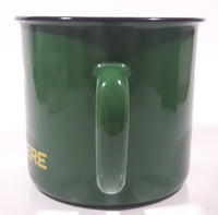 John Deere Green Enamel Metal Coffee Mug Cup
