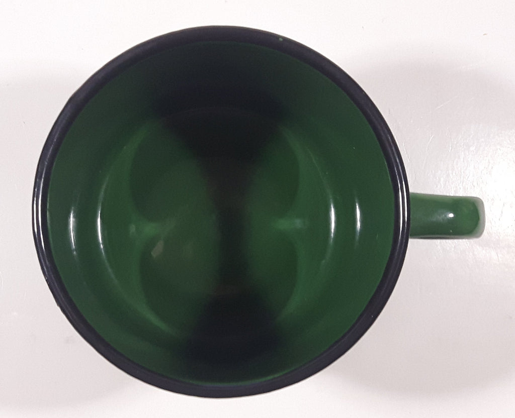 John Deere Green Enamel Metal Coffee Mug Cup – Treasure Valley Antiques ...