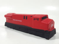CP Rail Sense Safety Program Red and Black Train Engine Locomotive 5 1/8" Long Foam Squeeze Toy