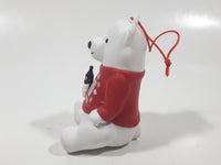 Cineplex Movie Theatre Coca Cola Polar Bear Figure Sitting Holding Bottle Christmas Tree Hanging Ornament
