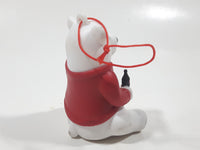 Cineplex Movie Theatre Coca Cola Polar Bear Figure Sitting Holding Bottle Christmas Tree Hanging Ornament