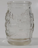 Jim Beam Keg Barrel Shaped Embossed Glass Toothpick Holder