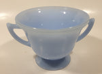 Vintage Pyrex Delphite Light Blue Glass Pedestal Sugar Bowl
