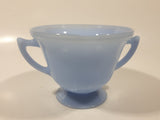 Vintage Pyrex Delphite Light Blue Glass Pedestal Sugar Bowl