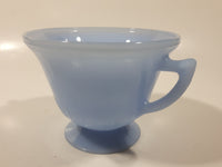 Vintage Pyrex Delphite Light Blue Glass Pedestal Sugar Bowl