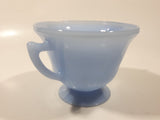 Vintage Pyrex Delphite Light Blue Glass Pedestal Sugar Bowl