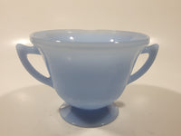 Vintage Pyrex Delphite Light Blue Glass Pedestal Sugar Bowl