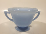 Vintage Pyrex Delphite Light Blue Glass Pedestal Sugar Bowl