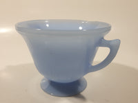 Vintage Pyrex Delphite Light Blue Glass Pedestal Sugar Bowl