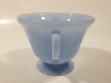 Vintage Pyrex Delphite Light Blue Glass Pedestal Sugar Bowl