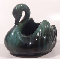 Vintage Blue Mountain Pottery 5 1/2" Long Drip Glaze Swan Bird Candy Nut Dish