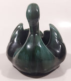 Vintage Blue Mountain Pottery 5 1/2" Long Drip Glaze Swan Bird Candy Nut Dish