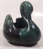 Vintage Blue Mountain Pottery 5 1/2" Long Drip Glaze Swan Bird Animal Figurine Candy Nut Dish