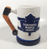 Houston Harvest Toronto Maple Leafs NHL Ice Hockey Team 6 1/8" Tall Ceramic Beer Mug Cup with Hockey Stick Handle