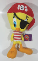 2003 Warner Bros Looney Tunes Tweety Bird Pirate 12" Toy Plush Stuffed Character