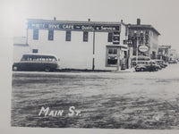 Antique Enlarged Black and White Photograph of Main St. in Assiniboia, Sask 15 1/4" x 23"