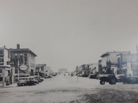 Antique Enlarged Black and White Photograph of Main St. in Assiniboia, Sask 15 1/4" x 23"