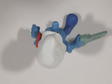 2011 Peyo "Carpenter" Smurf Holding a Saw with a Pencil in His Ear PVC Toy Figure McDonald's Happy Meal