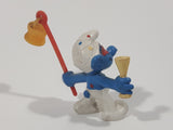 Vintage W. Germany Peyo Smurfs New Year's Bully 2 3/8" Tall Toy Figure