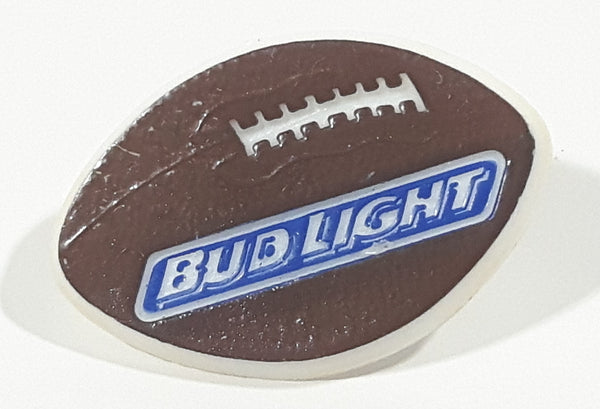 Bud Light Beer Brown Football Shaped Plastic Lapel Pin