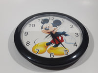 Disney Mickey Mouse 10" Diameter Black Bordered Wall Clock