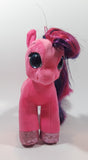 2018 TY Ruby Pink Pony Horse 6" Long Stuffed Plush Animal
