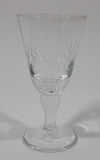 Vintage Star Pinwheel Crystal 3 1/2" Tall Glass Cup