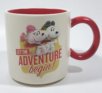 2015 Hallmark Twentieth Century Fox Blue Sky Studios The Peanuts Movie by Schulz Snoopy and Fifi 3 3/4" Tall Ceramic Coffee Mug Cup
